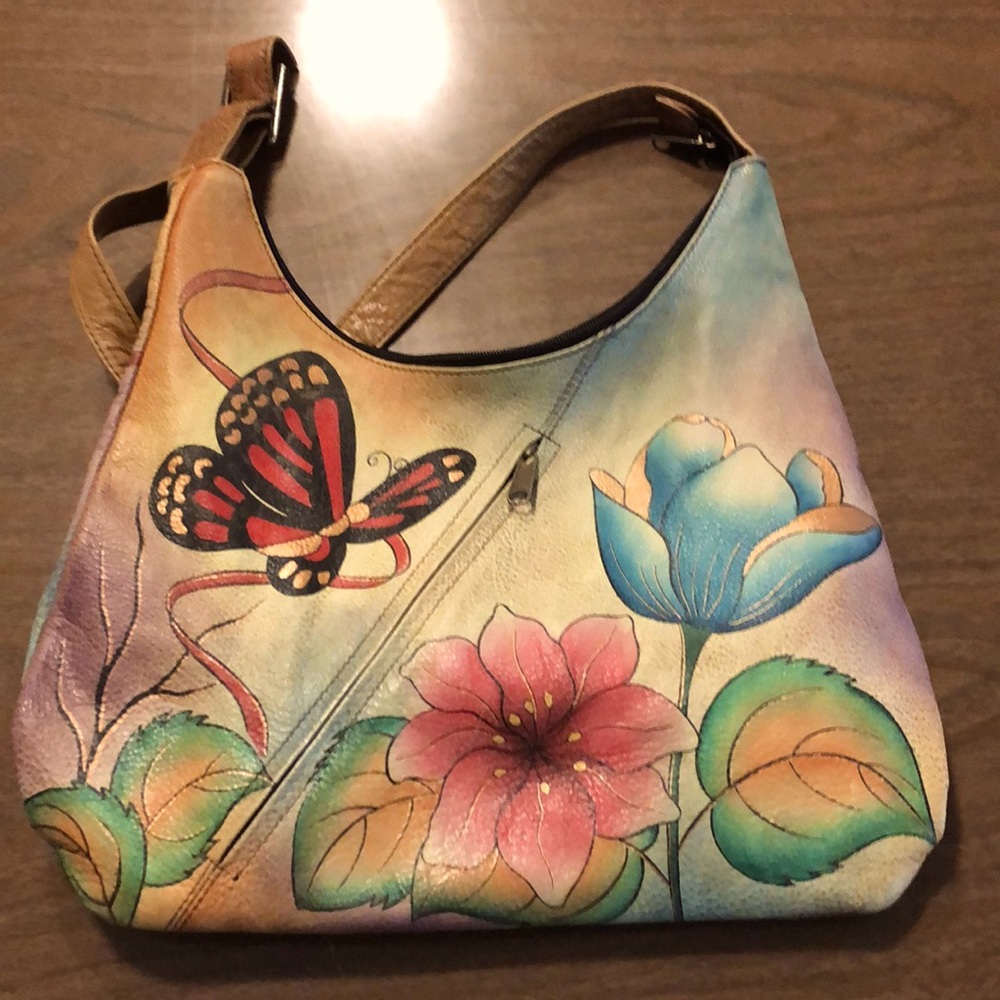 Anuschka by Anna shoulder bag.  Gently used but great for age.